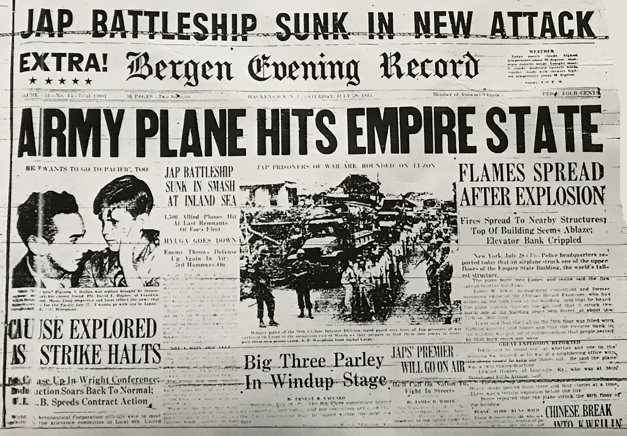 July 28 1945 Headlines